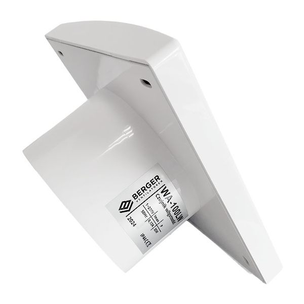 Wentylator łazienkowy, Berger Ventilatoren cichy fi 100 z czujnikiem wilgoci (higrostat) Timer
